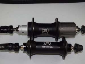 Novatec hub Set Rim Brake 135mm 8-10 speed Shimano cassette sealed bearing 32 hole Black